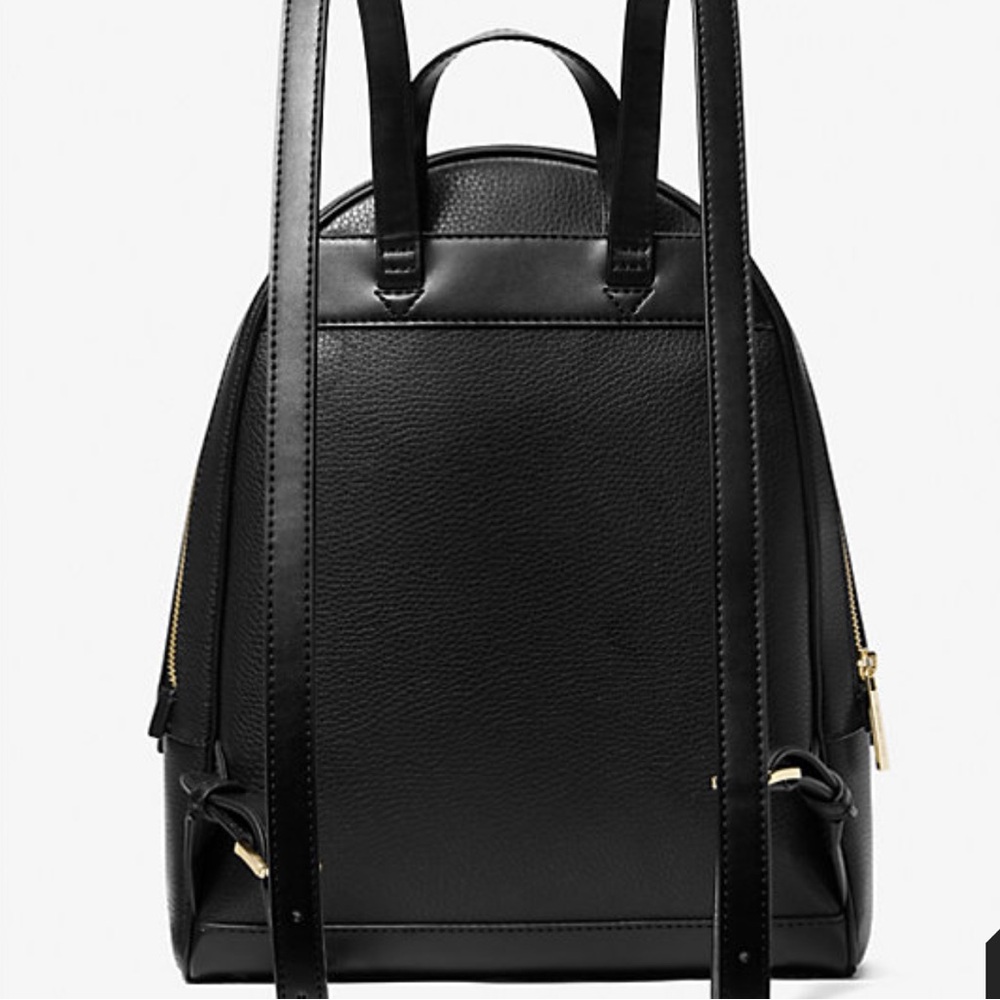 Michael Kors Rhea Medium Pebbled Leather Backpack
Black 
NWT - Picture 3 of 16